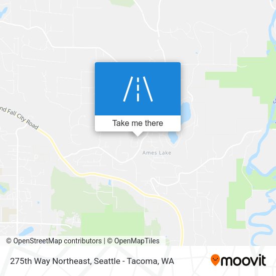 275th Way Northeast map