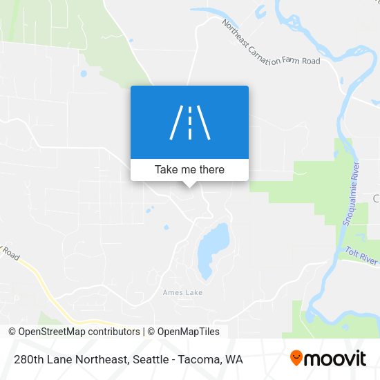 280th Lane Northeast map