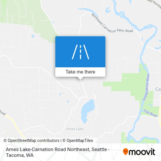 Ames Lake-Carnation Road Northeast map