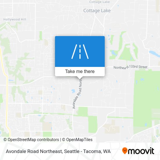 Mapa de Avondale Road Northeast