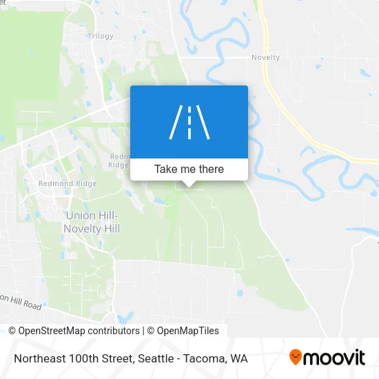 Northeast 100th Street map
