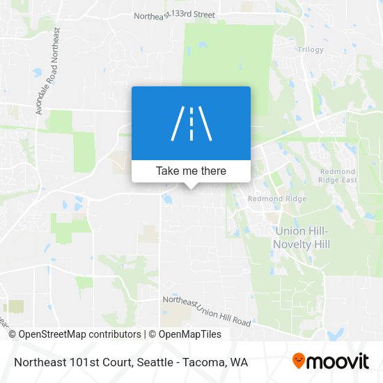 Northeast 101st Court map