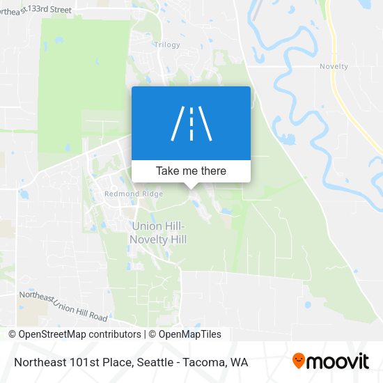 Northeast 101st Place map