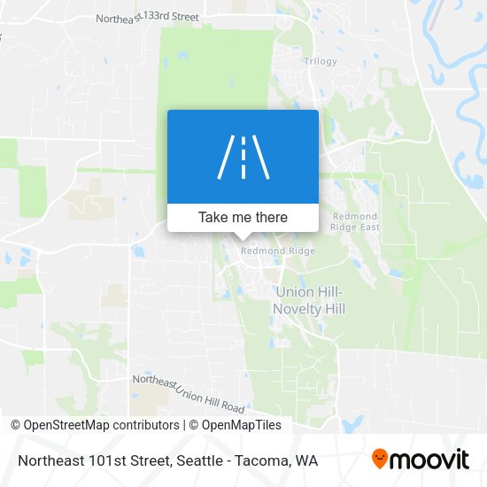 Northeast 101st Street map