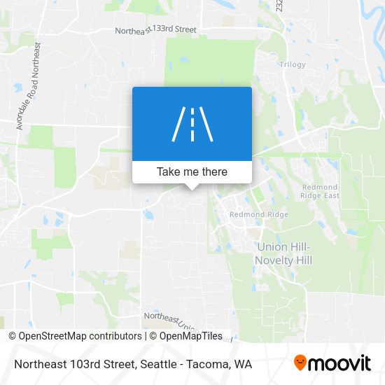 Northeast 103rd Street map