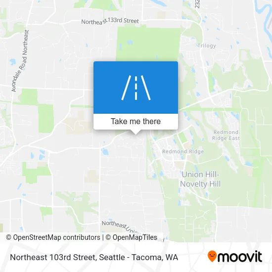 Northeast 103rd Street map