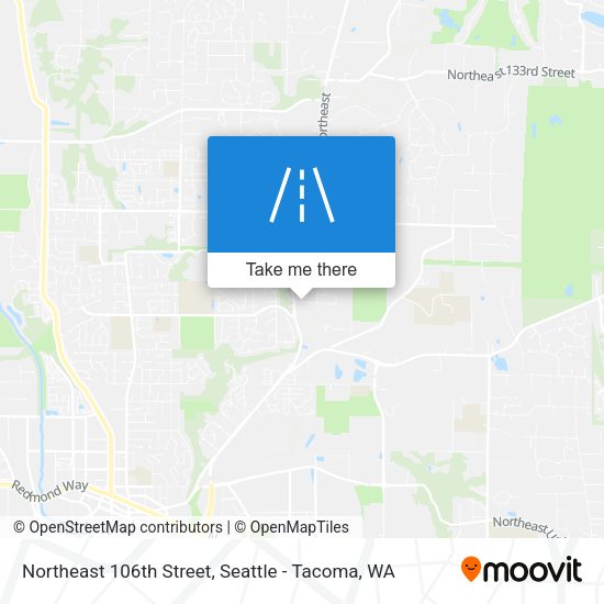 Northeast 106th Street map