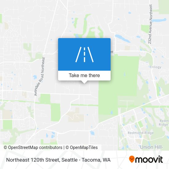 Northeast 120th Street map