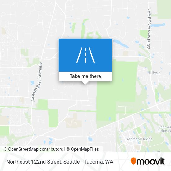 Northeast 122nd Street map