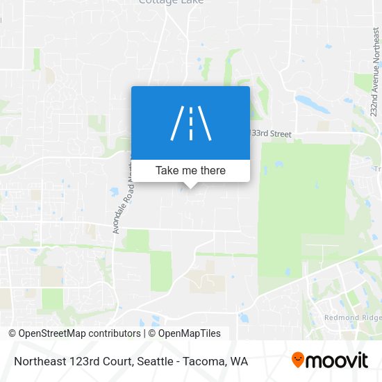Northeast 123rd Court map