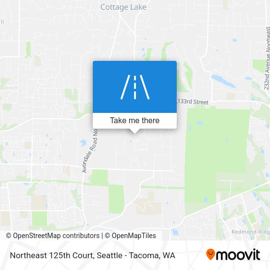 Mapa de Northeast 125th Court