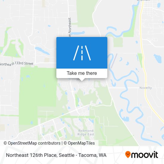 Mapa de Northeast 126th Place