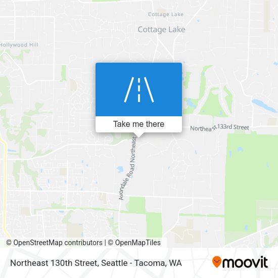 Northeast 130th Street map