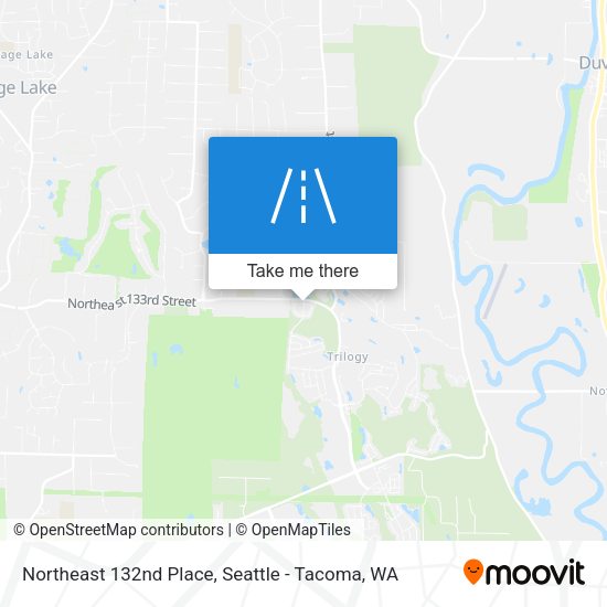 Northeast 132nd Place map