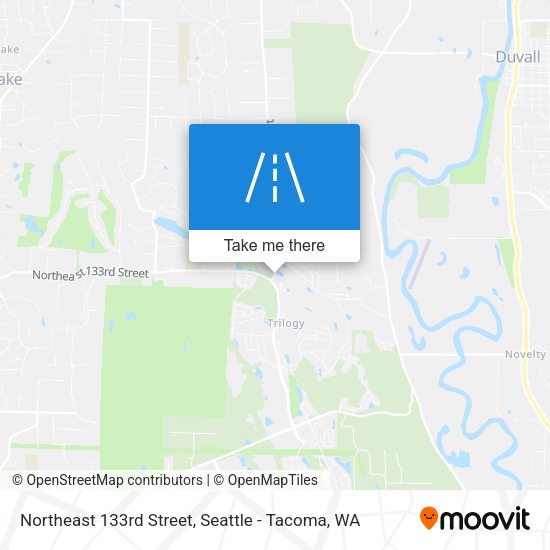 Northeast 133rd Street map