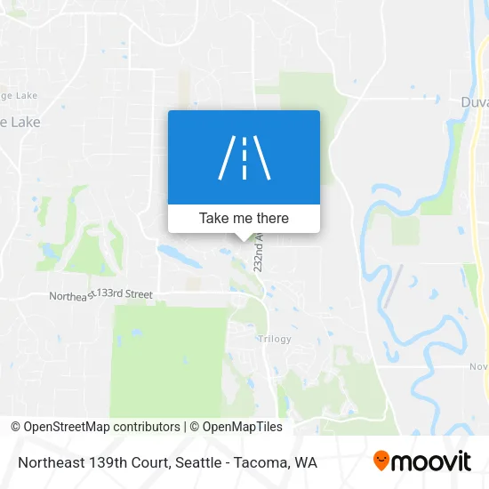 Northeast 139th Court map