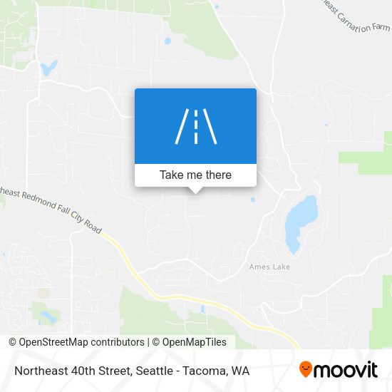 Northeast 40th Street map