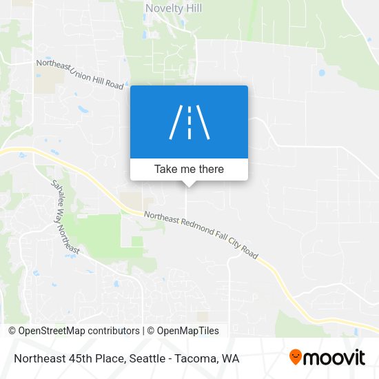 Northeast 45th Place map