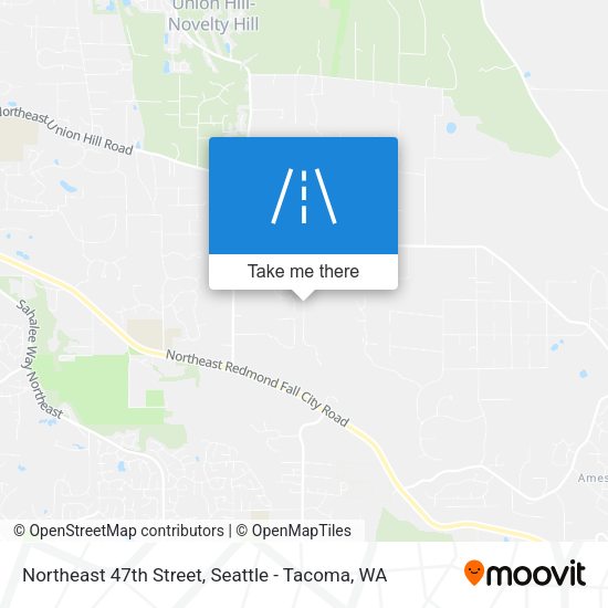 Northeast 47th Street map