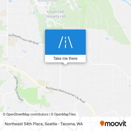 Northeast 54th Place map