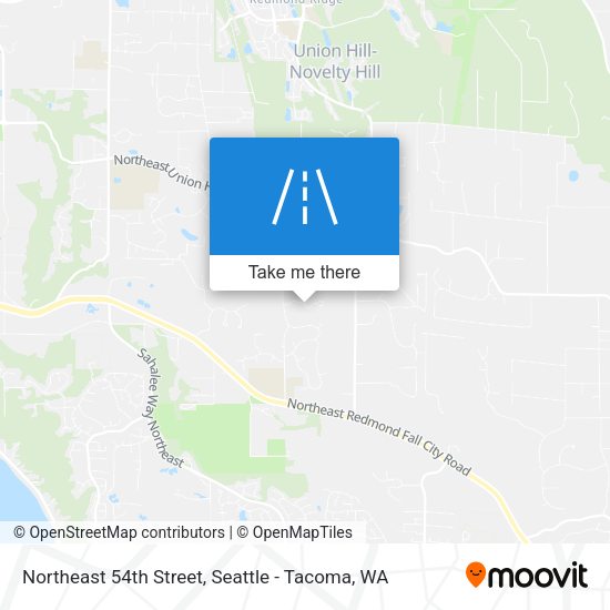 Mapa de Northeast 54th Street
