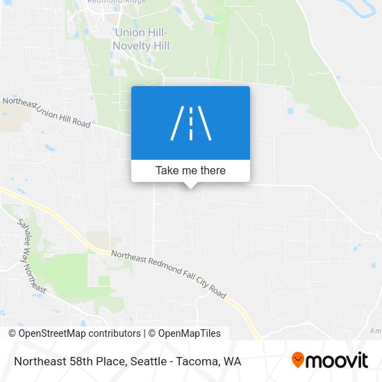Northeast 58th Place map