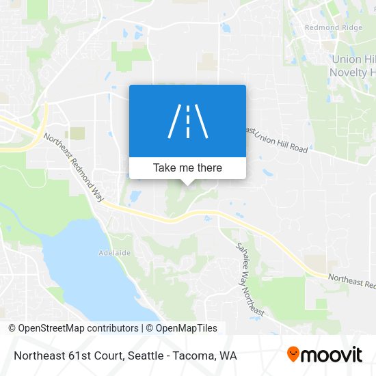 Northeast 61st Court map