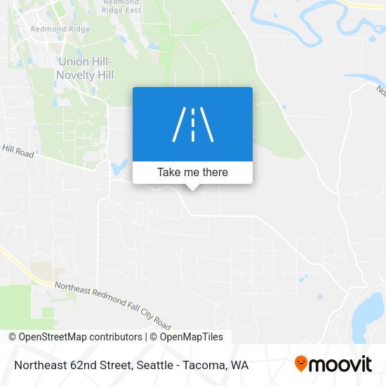Northeast 62nd Street map