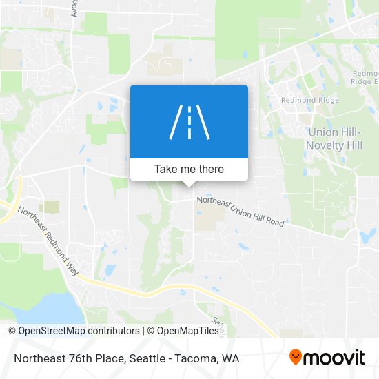 Northeast 76th Place map