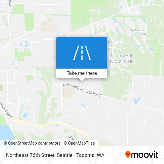 Northeast 76th Street map