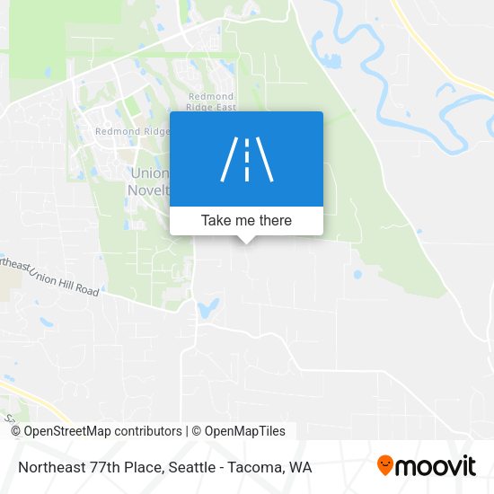 Northeast 77th Place map