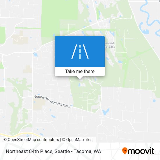 Northeast 84th Place map