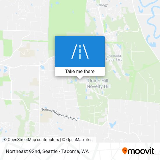 Northeast 92nd map