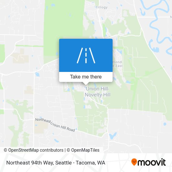 Northeast 94th Way map