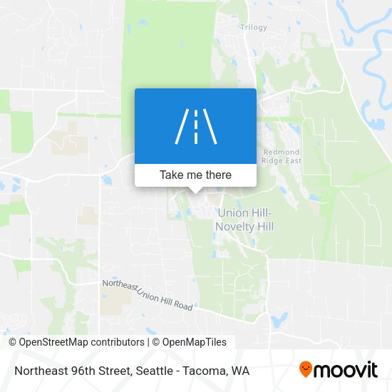 Northeast 96th Street map