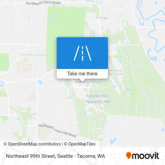 Northeast 99th Street map