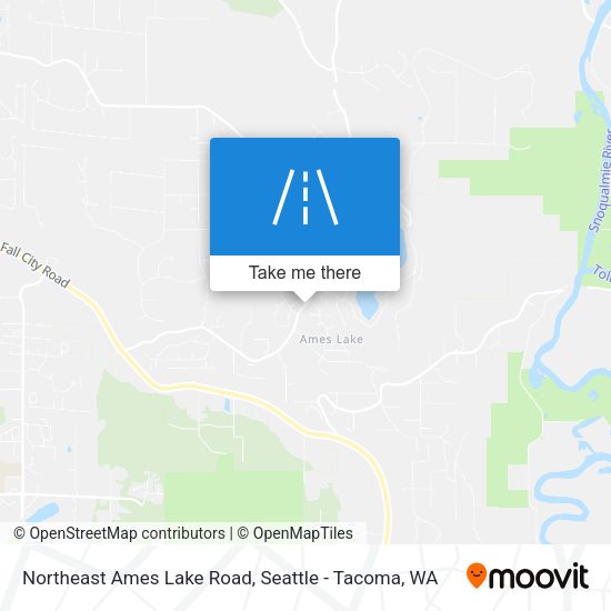 Northeast Ames Lake Road map