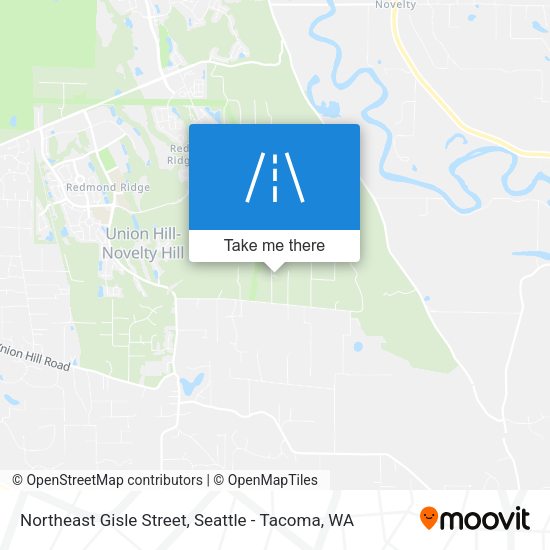 Northeast Gisle Street map