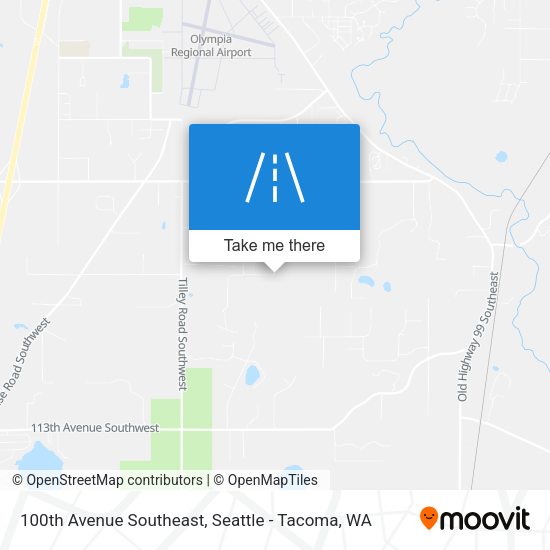 Mapa de 100th Avenue Southeast
