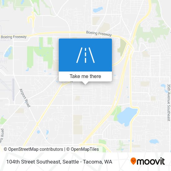 104th Street Southeast map