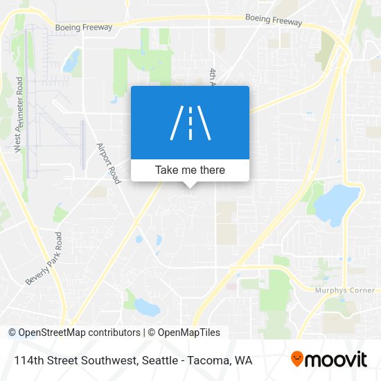 Mapa de 114th Street Southwest