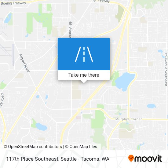 117th Place Southeast map