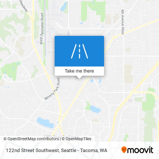 122nd Street Southwest map