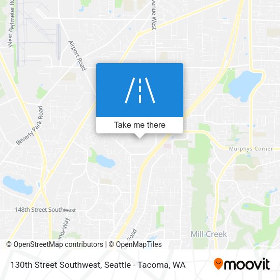 130th Street Southwest map