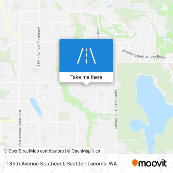 135th Avenue Southeast map