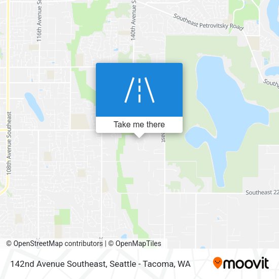 142nd Avenue Southeast map