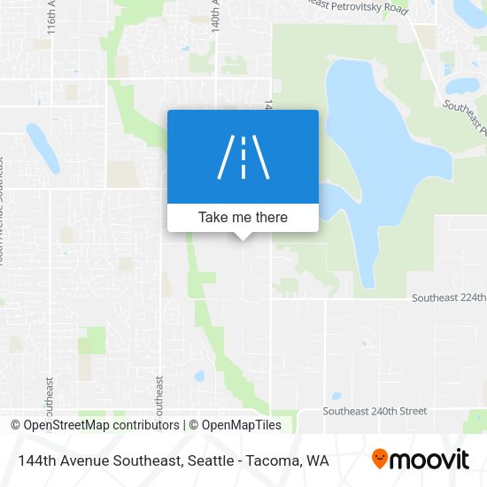 144th Avenue Southeast map