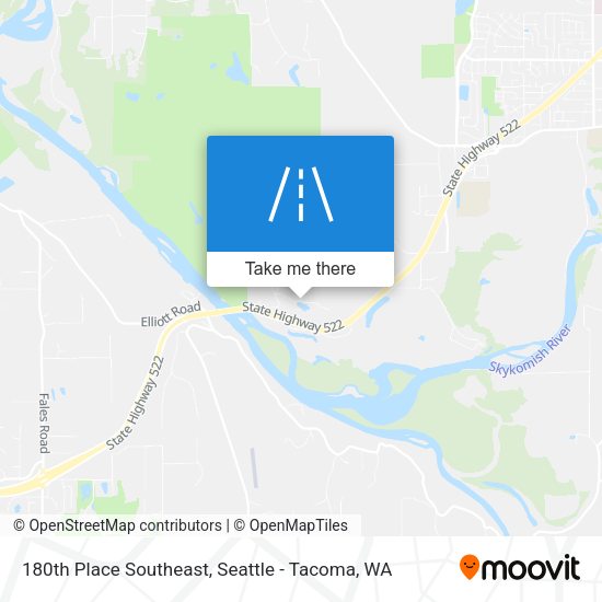 180th Place Southeast map