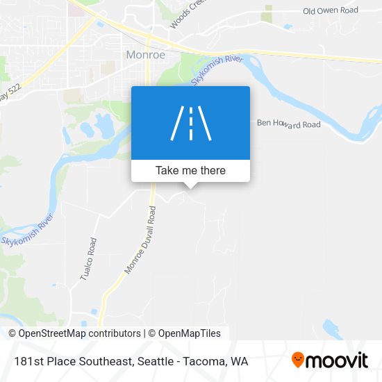 Mapa de 181st Place Southeast