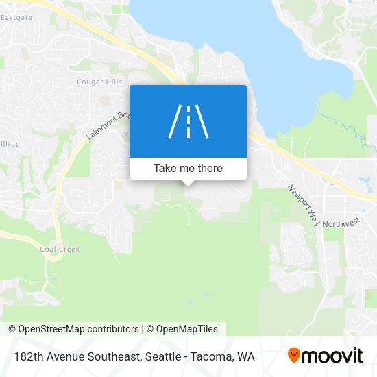 Mapa de 182th Avenue Southeast